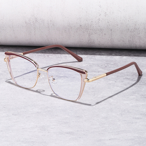 <span class=keywords><strong>Lunettes</strong></span> de vue optiques à monture œil-de-chat avec charnière à ressort, anti-lumière bleue, personnalisables avec logo, pour femmes, vente en gros Partagas - Product Image 1