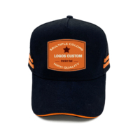 Gorra de malla de camionero para adultos de alta calidad con borde de sándwich rayas laterales gorra de camionero de 5 paneles gorra de red gorra de camionero bordada personalizada