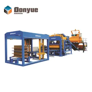 QT4A-15 fully automatic cement hollow brick making machine automatic concrete blocks making machine for house building in zambia