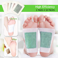 Patchs pour les pieds bio en gros au vinaigre de bambou 2-en-1 pour la santé des pieds