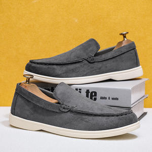 Mocassins décontractés pour hommes, légers, confortables, résistants à l'usure, semelle souple, antidérapants, chaussures plates à enfiler en daim respirant, chaussures de sport - Product Image 3