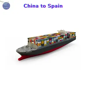 Aus China nach Valencia, Spanien, Lieferant von Tür zu Tür/Hafencontainer 20' 40' Containerschiff