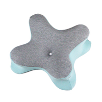 Oreiller de repos en tissu éponge ergonomique en forme de fleur pour dormir en avion, camping et soins infirmiers pour le dos