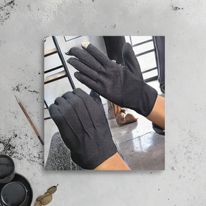 Gants d'été antidérapants pour hommes, à doigts entiers, pour la conduite, le cyclisme, la pêche, les sports – Protection UV, en coton et polyester, décontractés, pour l'extérieur et les fêtes - Product Image 3