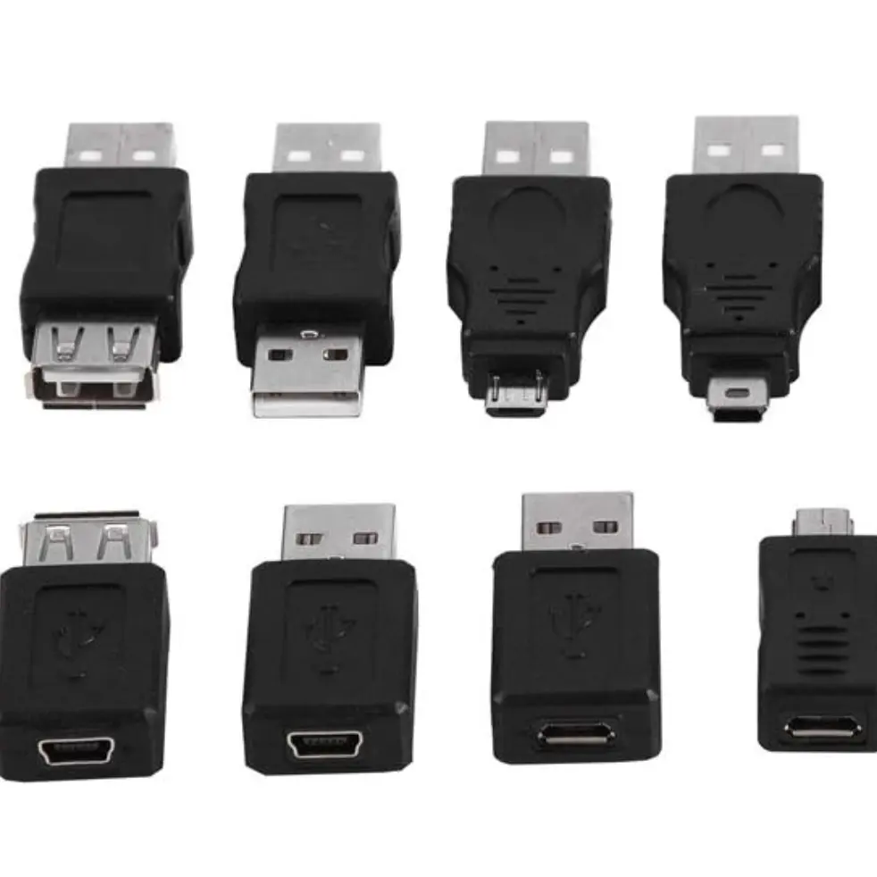 مقرنة USB متعددة F/M تدعم نقل البيانات والشحن ، حزمة من 12 ،
