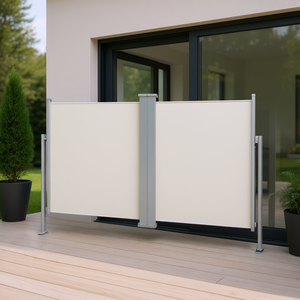 Toldo lateral retráctil color crema para puerta y ventana, 47.2 pulgadas x 236.2 pulgadas, diseño minimalista, fácil de instalar para puerta - Product Image 3