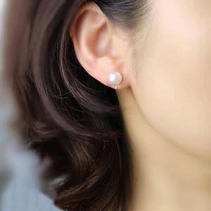 Accessoire en argent S925 pour perles DIY, tendance, clip d'oreille, perles de 7-10 mm, 21586, boucles d'oreilles à clip, porte-moustiquaire vide, mode - Product Image 4