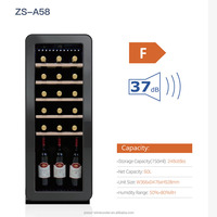 Réfrigérateur à compresseur 60L Armoire à vin en bois Congélateur Commercial Mini Glacière Réfrigérateurs Bar