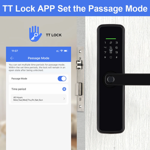 Ttlock BLE sinh trắc học vân tay khóa nhà căn hộ Keyless quản lý mật khẩu thẻ thông minh an ninh khóa cửa - Product Image 6