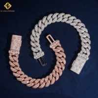 Collier Maillons Cubains Marquise S925 Certifié GRA Moissanite VVS Chaîne Entièrement Pavée Style Hip Hop Bling Bijoux Entièrement Sertis