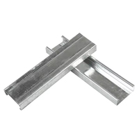 Poutre de plafond galvanisée en acier, profilé vertical léger, design moderne, résistant à l'humidité pour usage extérieur et domestique