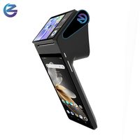 TPV Móvil Android Robusto con Doble Pantalla, Impresora Térmica de 80mm, Batería Extraíble, OEM/ODM para Food Trucks y Vendedores Ambulantes