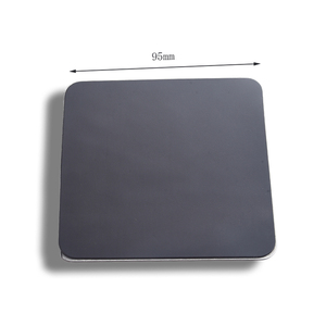 Square Metal Portable Custom Logo <b>Silver</b> Laser <b>Coaster</b> for Drinks - Product Image 4