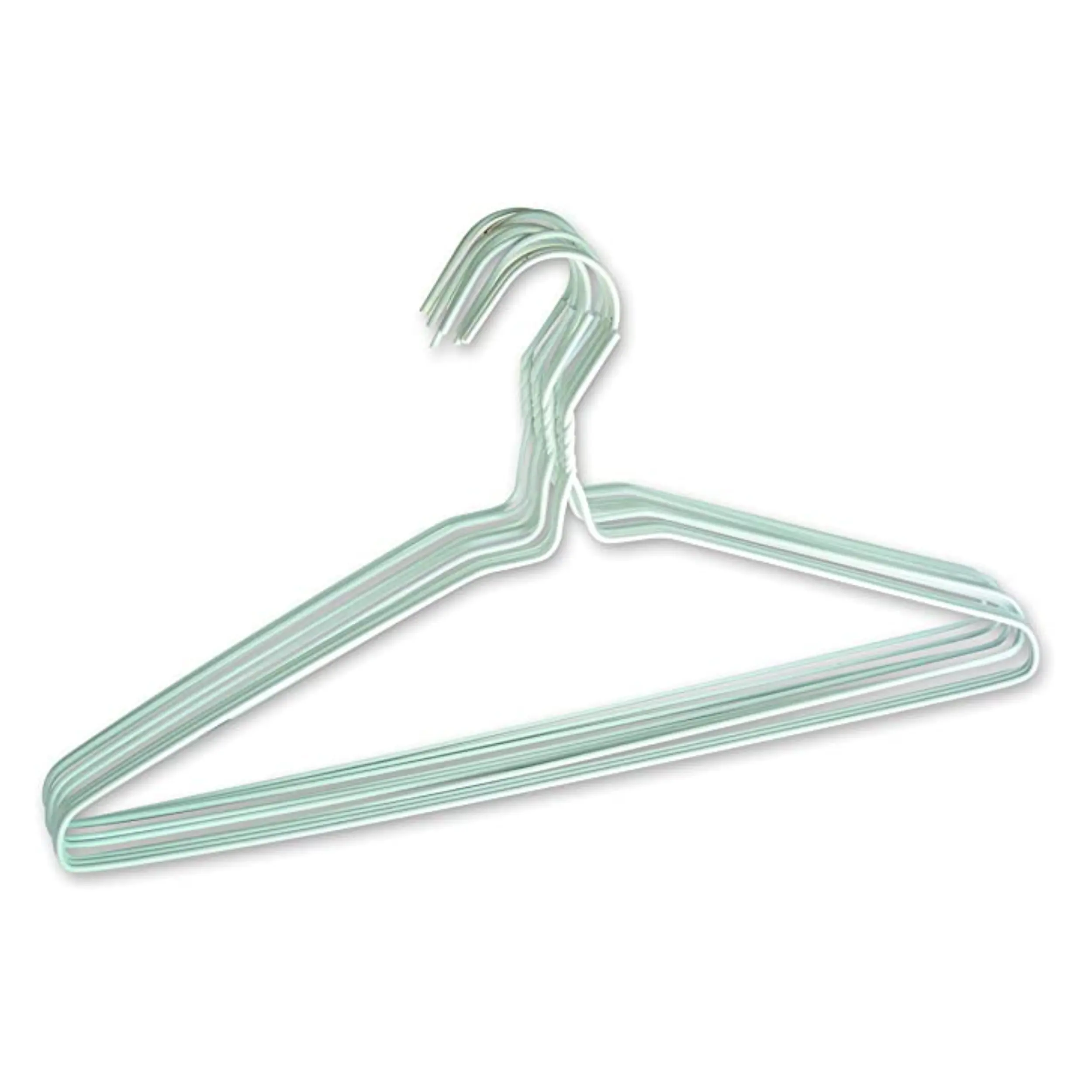 Factory Manufacturer for Wardrobe rack with Rounded Hook hanger plastic coated metal wire clothes hangers