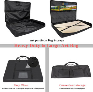Lo <span class=keywords><strong>zaino</strong></span> per artisti Plein per lavori pesanti in nero con cinturino portatile morbido per <span class=keywords><strong>disegni</strong></span> <span class=keywords><strong>di</strong></span> opere d'arte fornisce spazio per cartelloni - Product Image 5