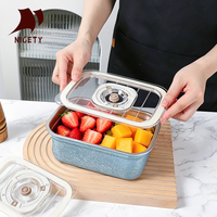 Boîte à bento en titane pur scellée sous vide, durable, légère, en métal, pour les aventures en plein air, le camping, les pique-niques, 3 tailles