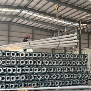 5M 6M 7M 8M 9M 10m 12m cực nhà máy ngoài trời nhúng mạ kẽm cực đơn đôi cánh tay dẫn năng lượng mặt trời ánh sáng đường phố cực thép đèn bài - Product Image 3