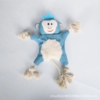 Jouet créatif personnalisé Songshan Toys pour chien, nouveau jouet à couiner en peluche résistant à la mastication, corde en coton à nœuds pour l'entraînement, multi-fêtes pour animaux de compagnie