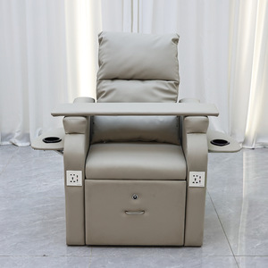 Sillón de Pedicura Multifuncional de Lujo Moderno y Personalizado con Masaje y Baño de Pies Eléctrico, Muebles Ajustables para Salón de Spa - Product Image 3