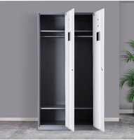 Guijie Casier en acier à 4 portes verrouillables et personnalisés pour l'école et l'hôpital Armoire de rangement pour vêtements de gymnastique du personnel