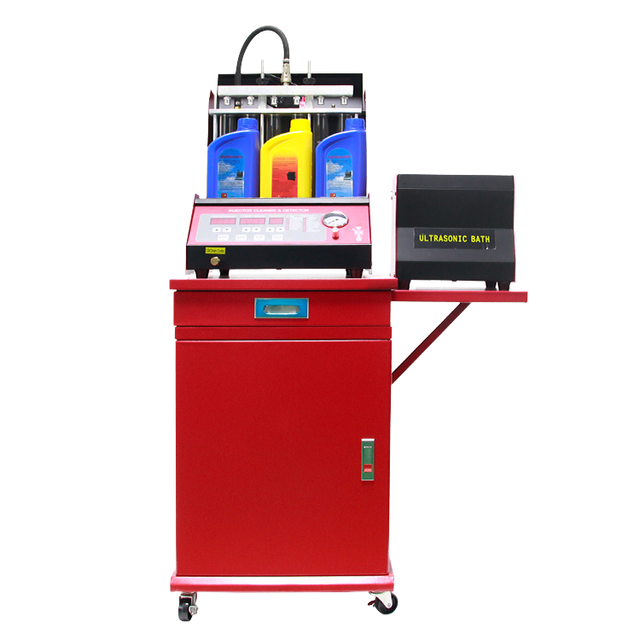High Precision 6 Cylinder Fuel Injection Tester & Ultrasonic Cleaner for Cars & Motorcycles - Automatic MPI Diagnostic Tool - CE