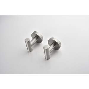 Ensemble de porte-serviettes en acier inoxydable de luxe DB, 6 pièces, finition chromée, montage mural moderne, accessoires de salle de bain - Product Image 3