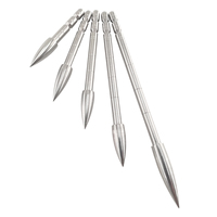 Pointe de flèche en acier pour tir à l'arc, 80/100/120/150/200 grains, pour flèches de diamètre 4,2 mm, accessoires de bricolage pour la chasse et le tir à l'arc