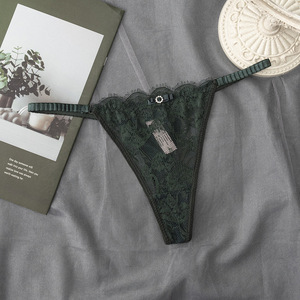 Lingerie en dentelle sans couture, culottes confortables de haute qualité pour femmes, sous-vêtements sexy, string tissé pour femmes - Product Image 6