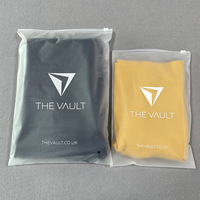 Bolsa Ziplock de plástico esmerilado con deslizador de Pvc impreso para ropa personalizada para paquete