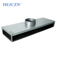 Boîtier de plafond carré en acier galvanisé pour diffuseur linéaire à fentes HVAC, accessoires de ventilation pour hôpitaux/écoles