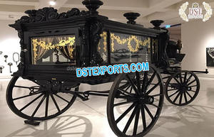 Vis A Vis Limousine Carruaje tirado por caballos Evento especial Limusina Carruaje tirado por caballos Blackish Vis a Vis Limousine Horse Buggy - Product Image 2