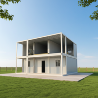 Cadre de conteneur personnalisé maison préfabriquée 3 chambres et salon Soudan du Sud maison conteneur détachable en acier galvanisé