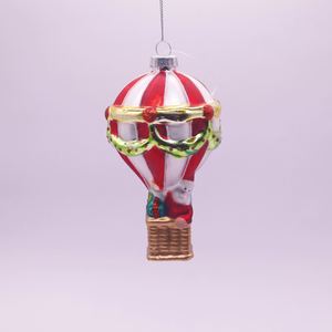 Decoración Navideña de Cristal con Forma de Globo Aerostático, Personalizable, de Lujo, en Varios Estilos, Hecha a Mano, Pequeño Colgante para Fiestas - Product Image 3