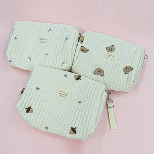 Bonito estuche con cremallera para hacer cosméticos, acolchado para mamá, bolso de mano portátil, bolso de mano, bolso de mano, bolsa de almacenamiento de viaje para mujer - Product Image 4