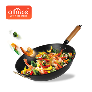 <span class=keywords><strong>Wok</strong></span>-cocina de inducción multitamaño para el hogar, plancha de acero al carbono antiadherente para cocinar - Product Image 1