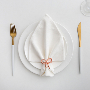 Tamaño personalizado Ajuste de mesa formal Restaurante Boda Decoración elegante Servilletas de tela de algodón lavables reutilizables duraderas - Product Image 3
