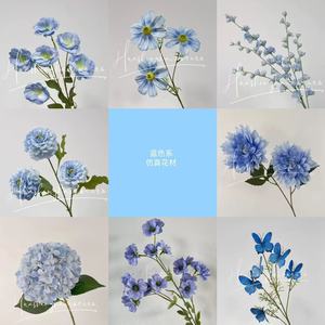 ดอกไม้ประดิษฐ์ช่อดอกไม้ผ้าไหมจำลองคุณภาพสูงสำหรับตกแต่งงานแต่งงาน อุปกรณ์ประกอบฉากถ่ายภาพกลางแจ้ง ของตกแต่งบ้าน - Product Image 5