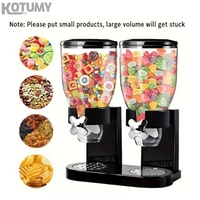 Distributeur de nourriture en plastique pour machine de cuisine, récipient de stockage pour céréales d'avoine, noix, riz, céréales essentielles, 1 pièce