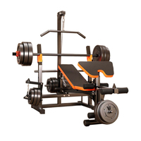 TOPTONS Banc de Musculation Multifonctionnel Pliable Réglable pour Exercices à Domicile