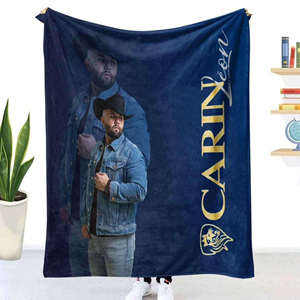 Venta caliente <span class=keywords><strong>Karol</strong></span> <span class=keywords><strong>G</strong></span> Manta Personalizada Super suave Poliéster Carin Leon Franela Manta polar mantas de cuatro estaciones - Product Image 3