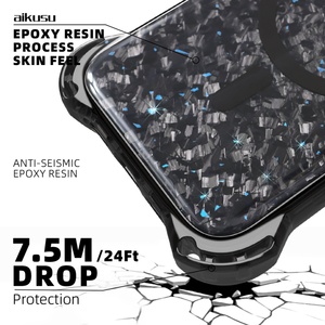 For iPhone 16pro Max Forge Carbon Fibre Phone <b>Cases</b> for iphone 14pro Max 16 Wireless Charging Cover for iphone 15pro Max 14 - Product Image 3