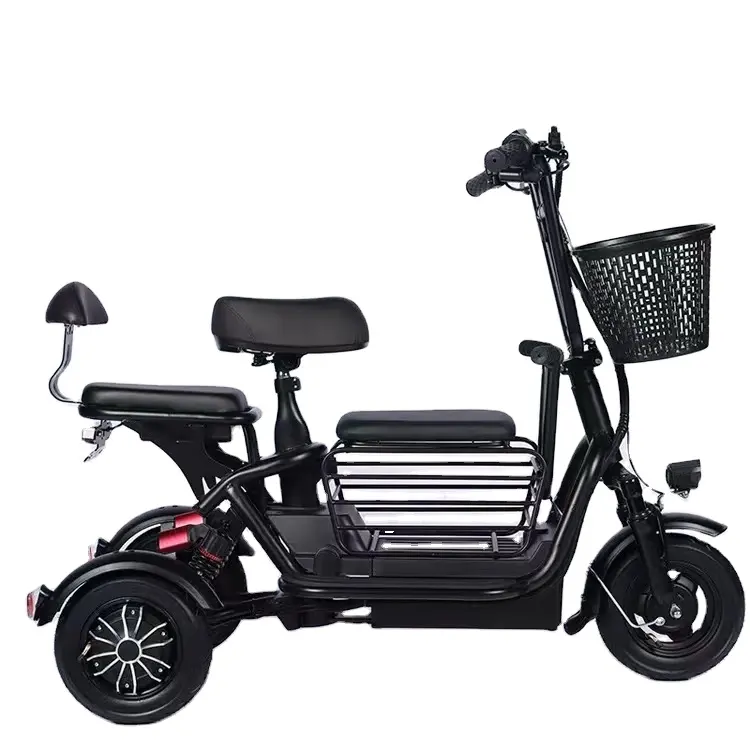 Vélo électrique de haute qualité pour adultes 48V 350W Scooter électrique à deux roues avec deux sièges