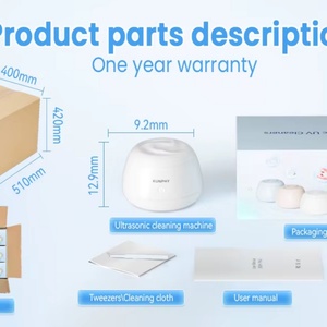 Limpiador Dental Ultrasónico Doméstico Impermeable al por Mayor con Cuatro Lámparas UV para Limpieza Profunda de Dentaduras Postizas, Aparatos Ortodóncicos y Retenedores - Product Image 5