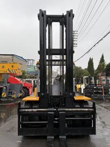 Montacargas diésel usado original japonés Mitsubishi/Komatsu/Toyota TCM FD120 de 10/12/15/16 toneladas con horquilla HIGH MASTER en venta - Product Image 5