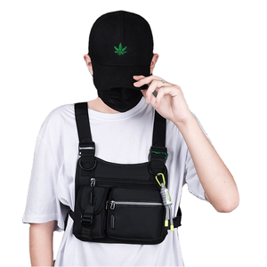 2025 NEW YCH Unisex <b>Chest</b> Rig Backpack Reflective Light Outdoor Running Exercise Hiking Tactical Nylon Polyester - Product Image 1