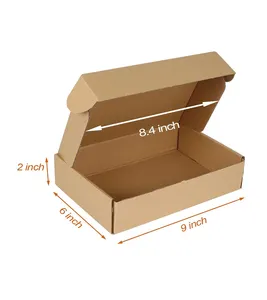 9x6x2英寸装运箱100包装，棕色瓦楞纸板邮件箱，用于包装小企业的小邮件箱