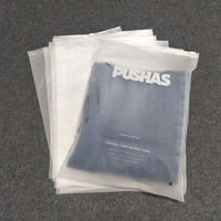 Sacs en plastique givré refermables personnalisés avec impression de logo, emballage pour vêtements, t-shirts, sacs en plastique à fermeture éclair