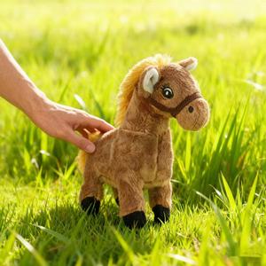 Juguete de Peluche Eléctrico, Caballo Realista que Emite Sonidos, Camina y Mueve la Cola, Juguete para Niños, Juguete para Padres e Hijos - Product Image 3