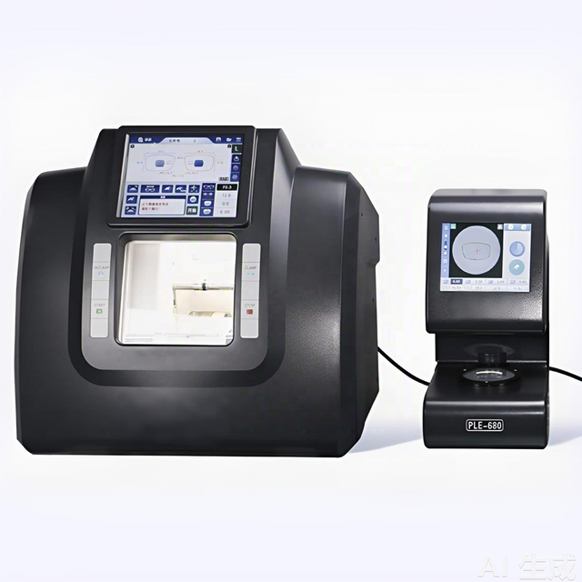 PLE-6800 3D Patternless Auto Lens Edger Machine with Lens Scanner Optical Lens Grinding Edging Equipment for Optical Shop