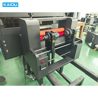 Pilihan bisnis kecil! A3 uv hybrid printer dengan cetak datar & pencetakan gulung TX800 kepala cetak CMYK + W + V foil uv mesin cetak